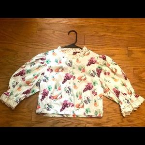 Fashion Brand Company fruit print crop top